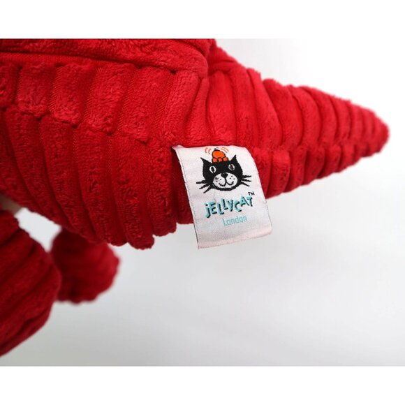 Jellycat Cordy Roy Red Dinosaur Plush Toy 15" Soft Ribbed Stuffed Animal For All - Picture 2 of 8